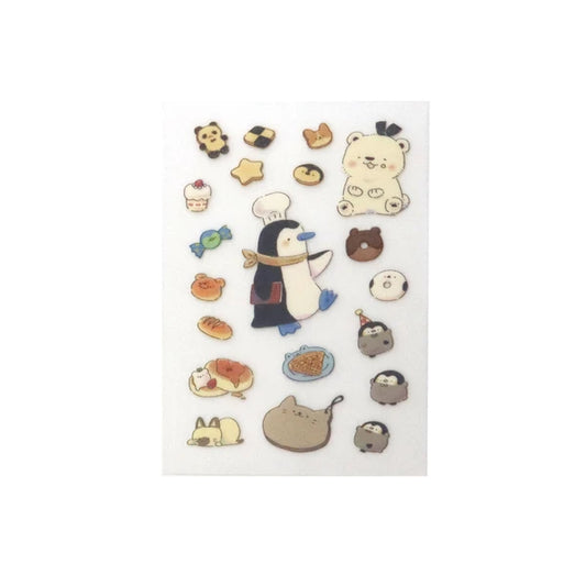 Penguin Bakery / Fabric Sticker - No Iron Needed