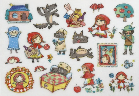 Red Riding Hood / Fabric Sticker - No Iron Needed