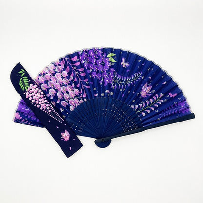 Japanese Fan Folding Fan - 100% Silk