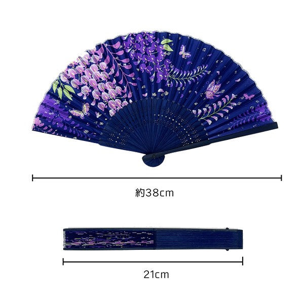 Japanese Fan Folding Fan - 100% Silk