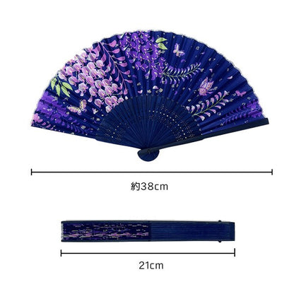 Japanese Fan Folding Fan - 100% Silk