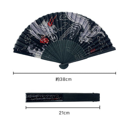 Japanese Fan Folding Fan - 100% Silk
