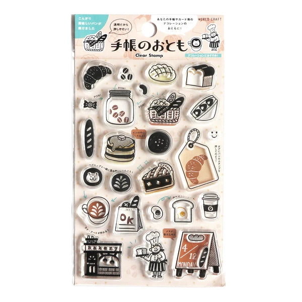 Clear Stamp from Japan - Notebook companion bread
