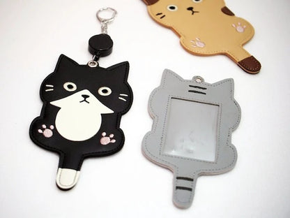 Cat Face Reel Pass Case