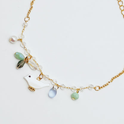 Starlit Pearl Blossom Bracelet