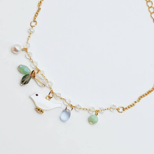 Starlit Pearl Blossom Bracelet