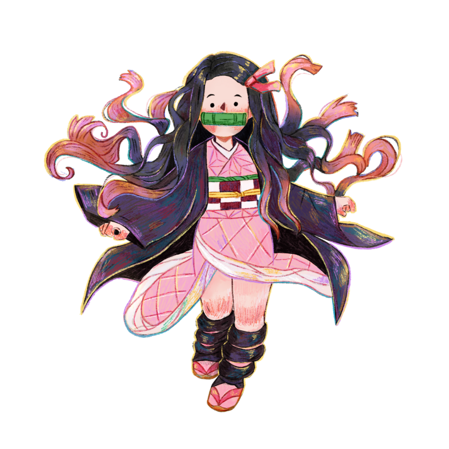 Demon Slayer - Nezuko Kamado | Waterproof Holographic Sticker