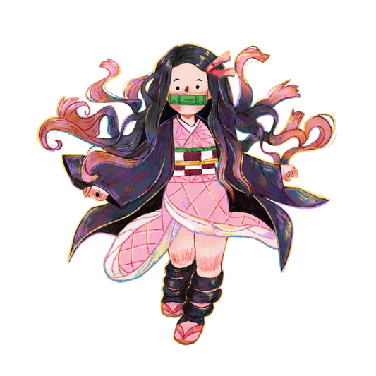 Demon Slayer - Nezuko Kamado | Waterproof Holographic Sticker