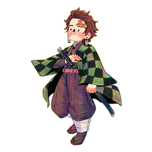 Demon Slayer - Tanjiro Kamado | Waterproof Holographic Sticker