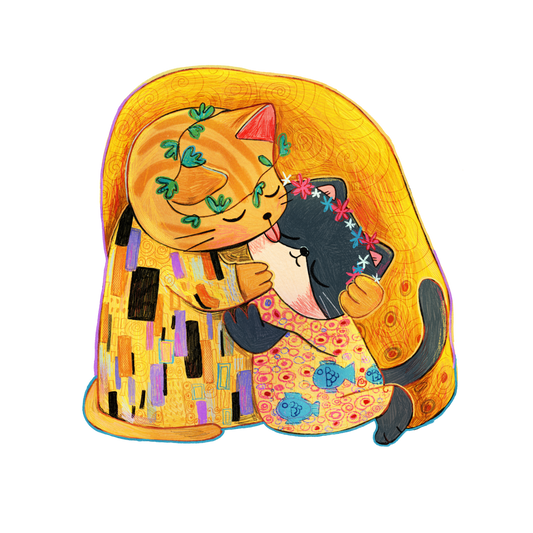 The Kiss | Waterproof Clear Sticker