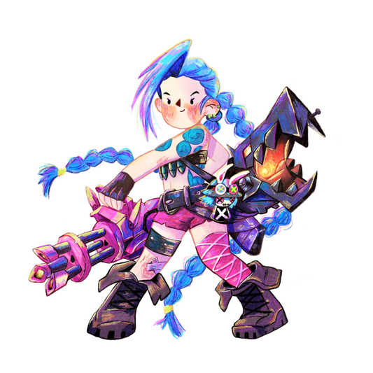 Jinx | Waterproof Holographic Sticker