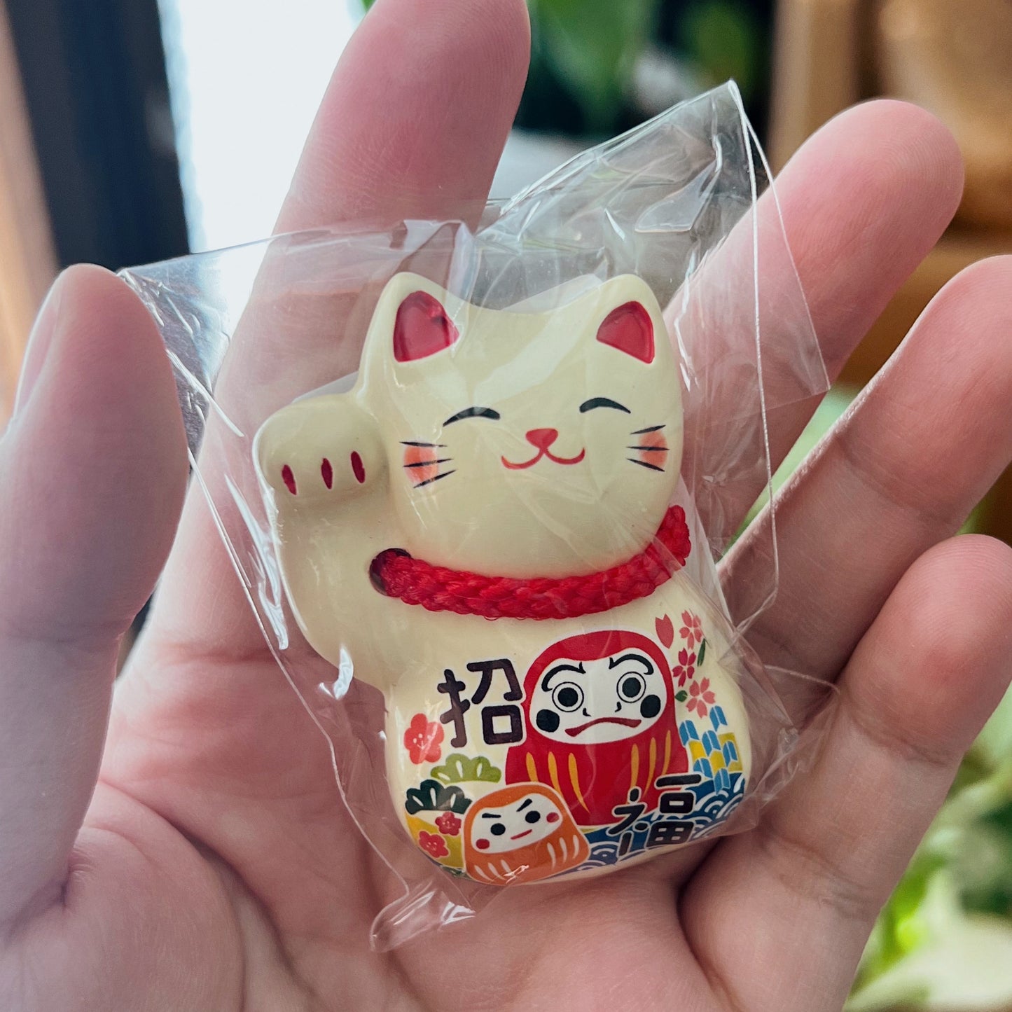 Maneki Neko Stone Magnet