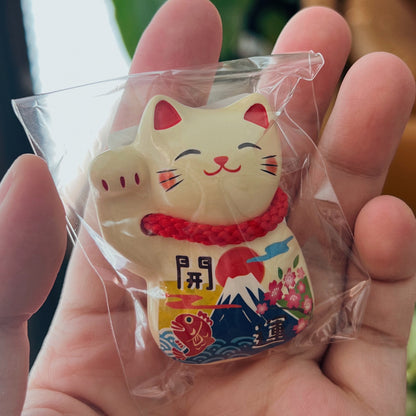 Maneki Neko Stone Magnet