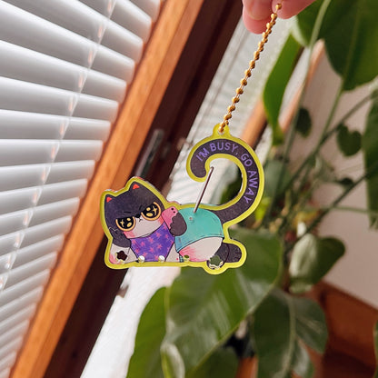 Acrylic Carabiner - Momo Cat