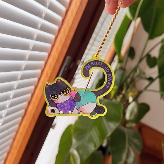 Acrylic Carabiner - Momo Cat