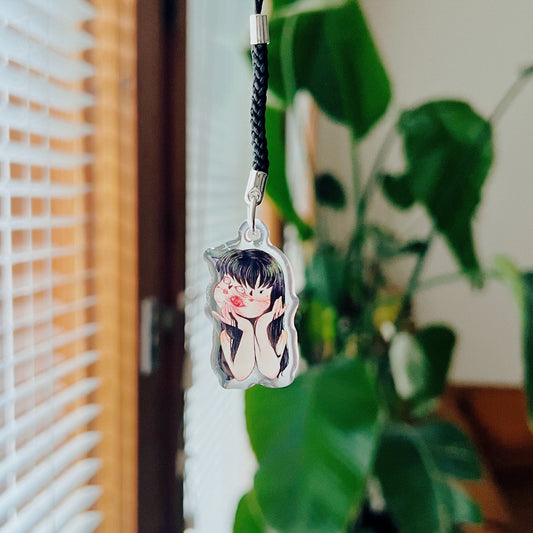 Junji Ito Fanart | Clear Acrylic Phone Charm