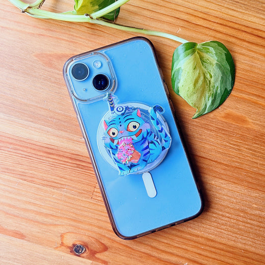 Magnetic Phone Griptok With Mini Rotating Charm - Derpy