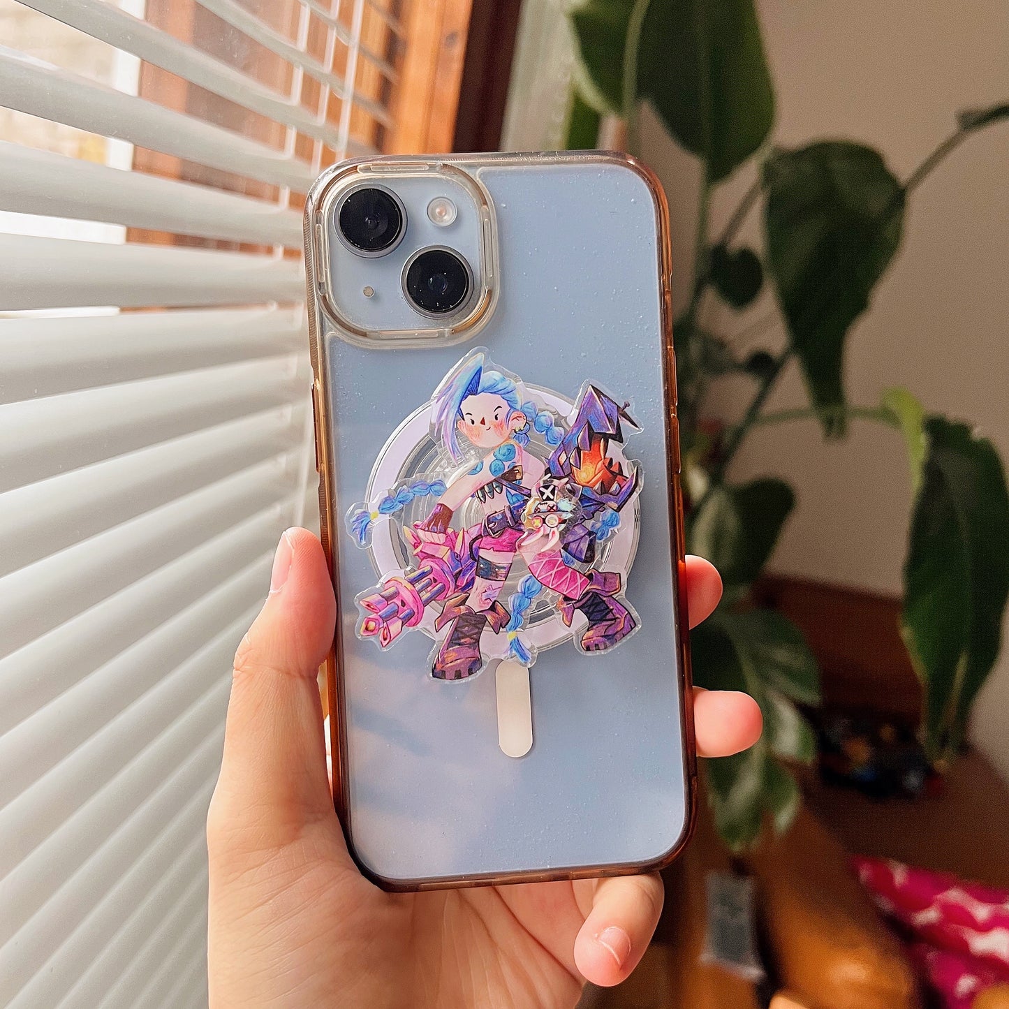 Magnetic Phone Griptok With Mini Rotating Charm - Jinx