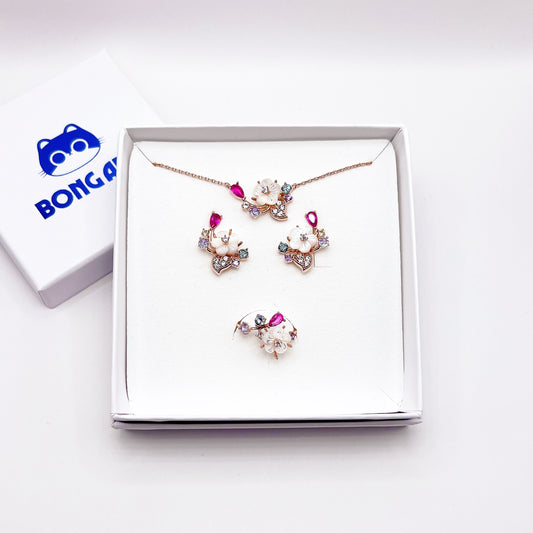 Twinkling Petal Gems Set – Set Jewelry
