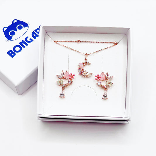 Pearl Heart Bloom Set – Set Jewelry
