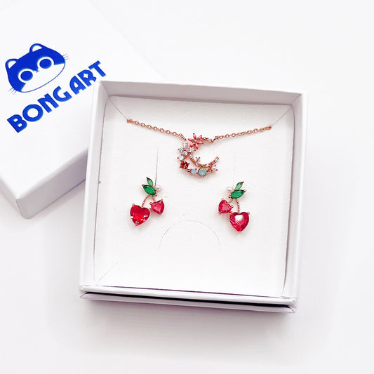 Strawberry Sparkle Set – Set Jewelry