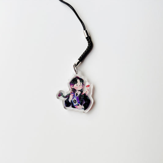 Wednesday | Clear Acrylic Phone Charm