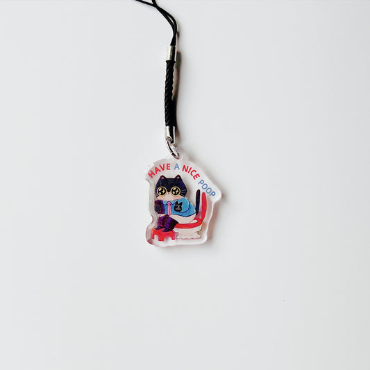 Have A Nice Poop | Clear Acrylic Phone Charm