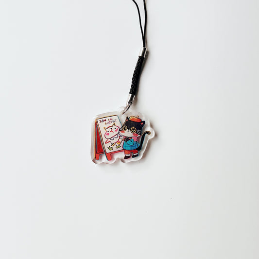 I Am An Artist | Clear Acrylic Phone Charm