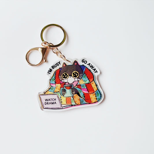 I'm Busy, Go Away | Acrylic keychain