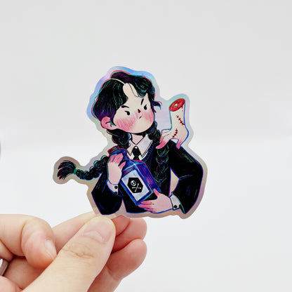 Wednesday | Waterproof Holographic Sticker