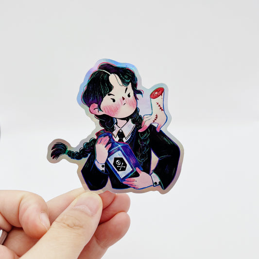 Wednesday | Waterproof Holographic Sticker