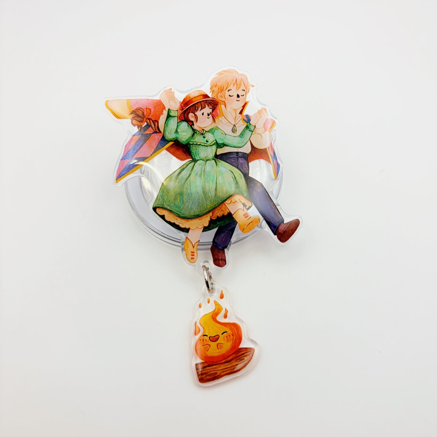 Magnetic Phone Griptok With Mini Dangling Charm - Howl's Moving Castle