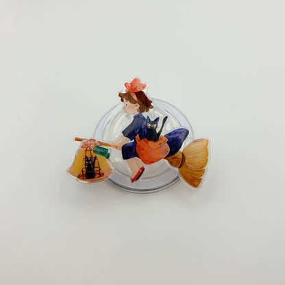 Magnetic Phone Griptok With Mini Rotating Charm - Kiki's Delivery Service