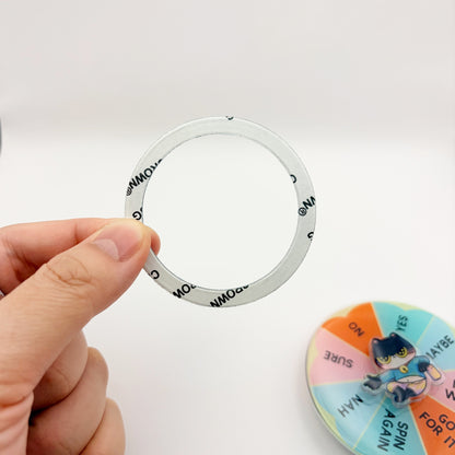 Magnetic Phone Griptok With Mini Rotating Charm - Don't Touch My Phone