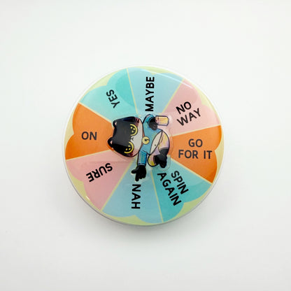 Magnetic Phone Griptok With Mini Rotating Charm - Decision Wheel