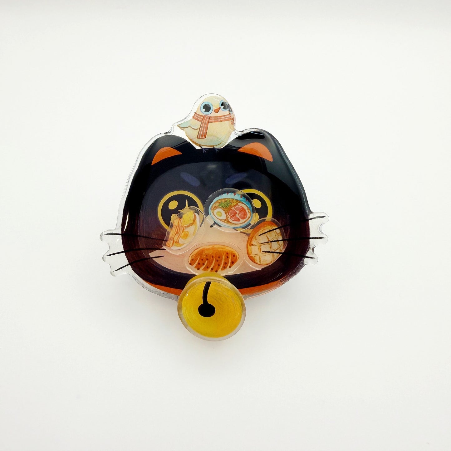 Magnetic Phone Griptok With Mini Rotating Charm - Momo Cat