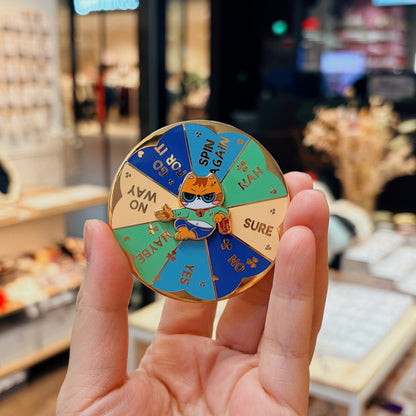 Metal Decision Wheel – Magnet or Pin Version