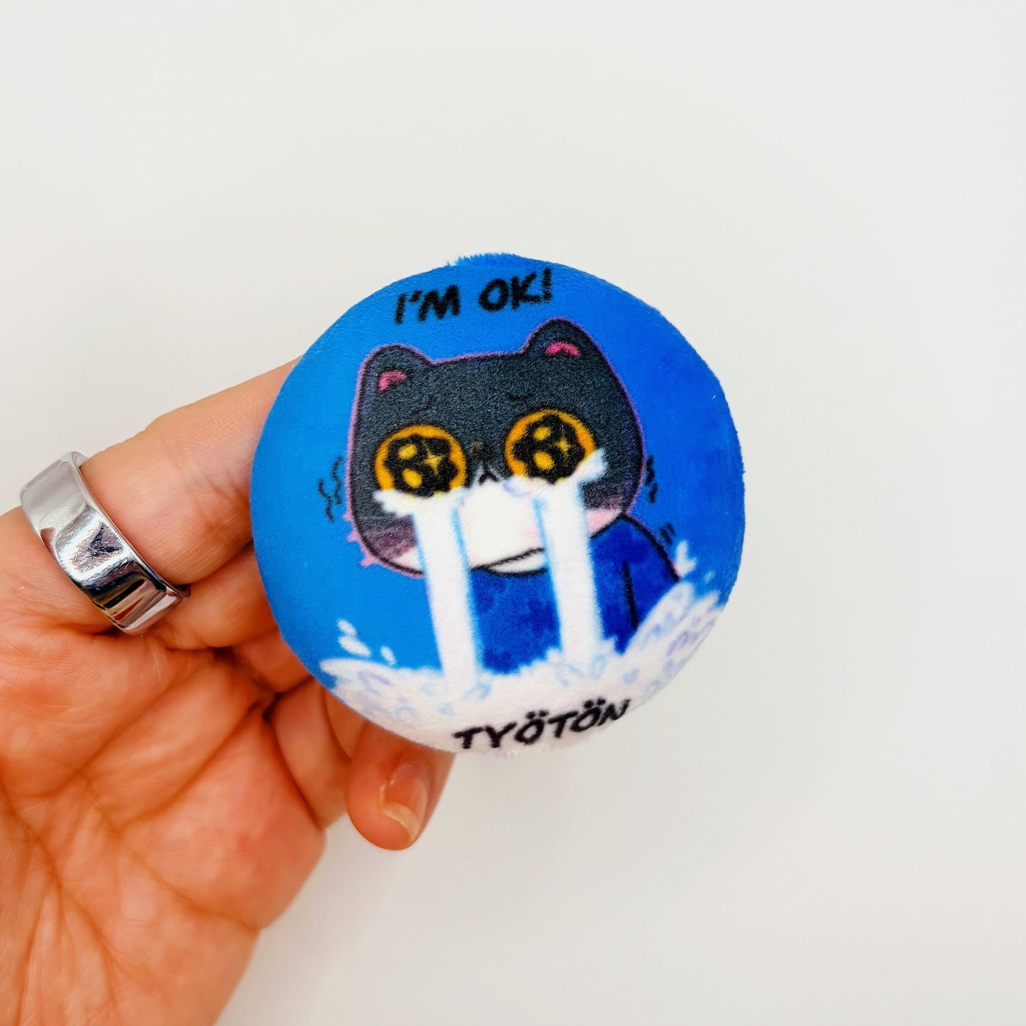 I'm Ok! | Plush Button Pin