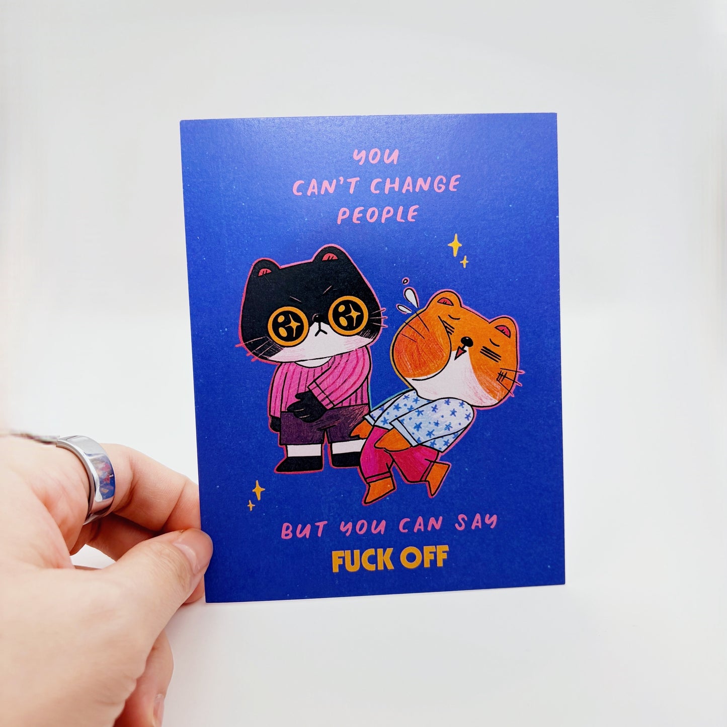 You Can't Change People Postcard