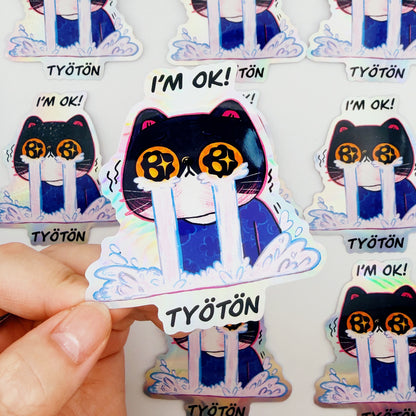 I'm Ok! | Waterproof Holographic Sticker