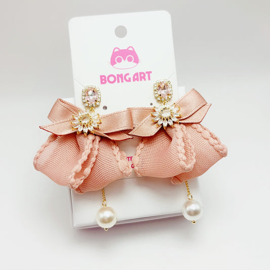 Bow of Soft Light Earrings