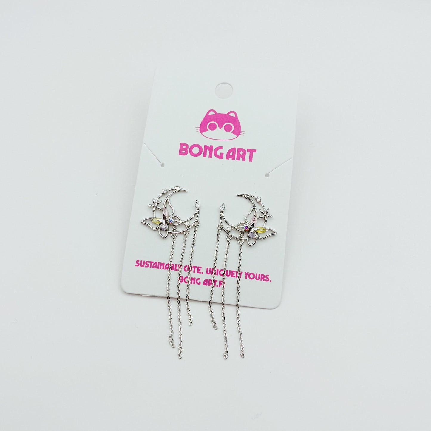 Moonlit Butterfly Earrings