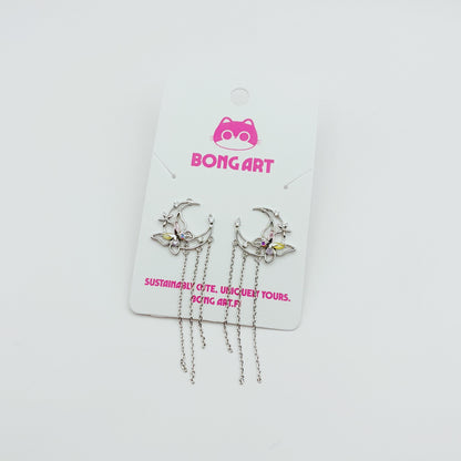 Moonlit Butterfly Earrings