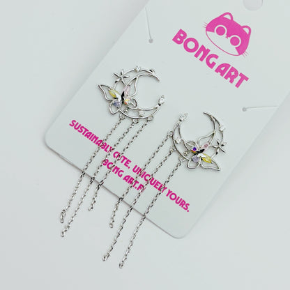 Moonlit Butterfly Earrings