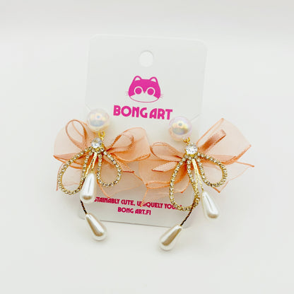 Soft Gold Pearl Whisper Earrings