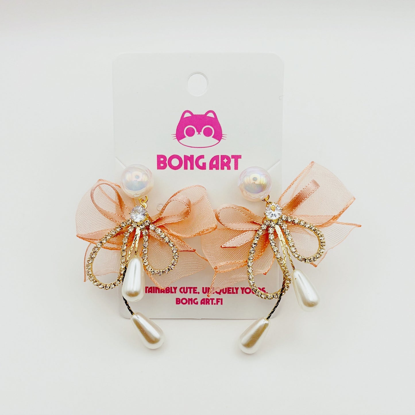 Soft Gold Pearl Whisper Earrings