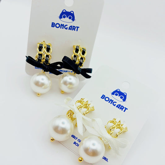 Starlight Pearl Drop Earrings