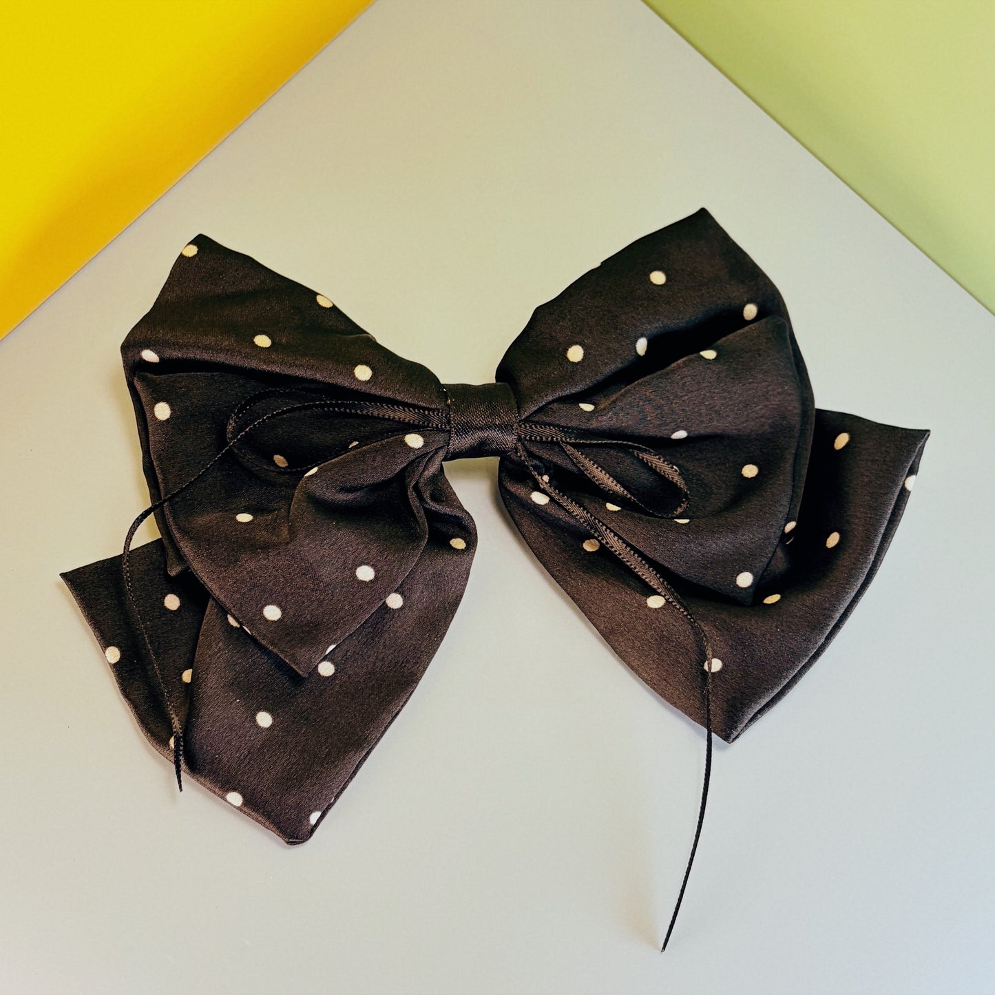 Dotty Ribbon Hair Clip