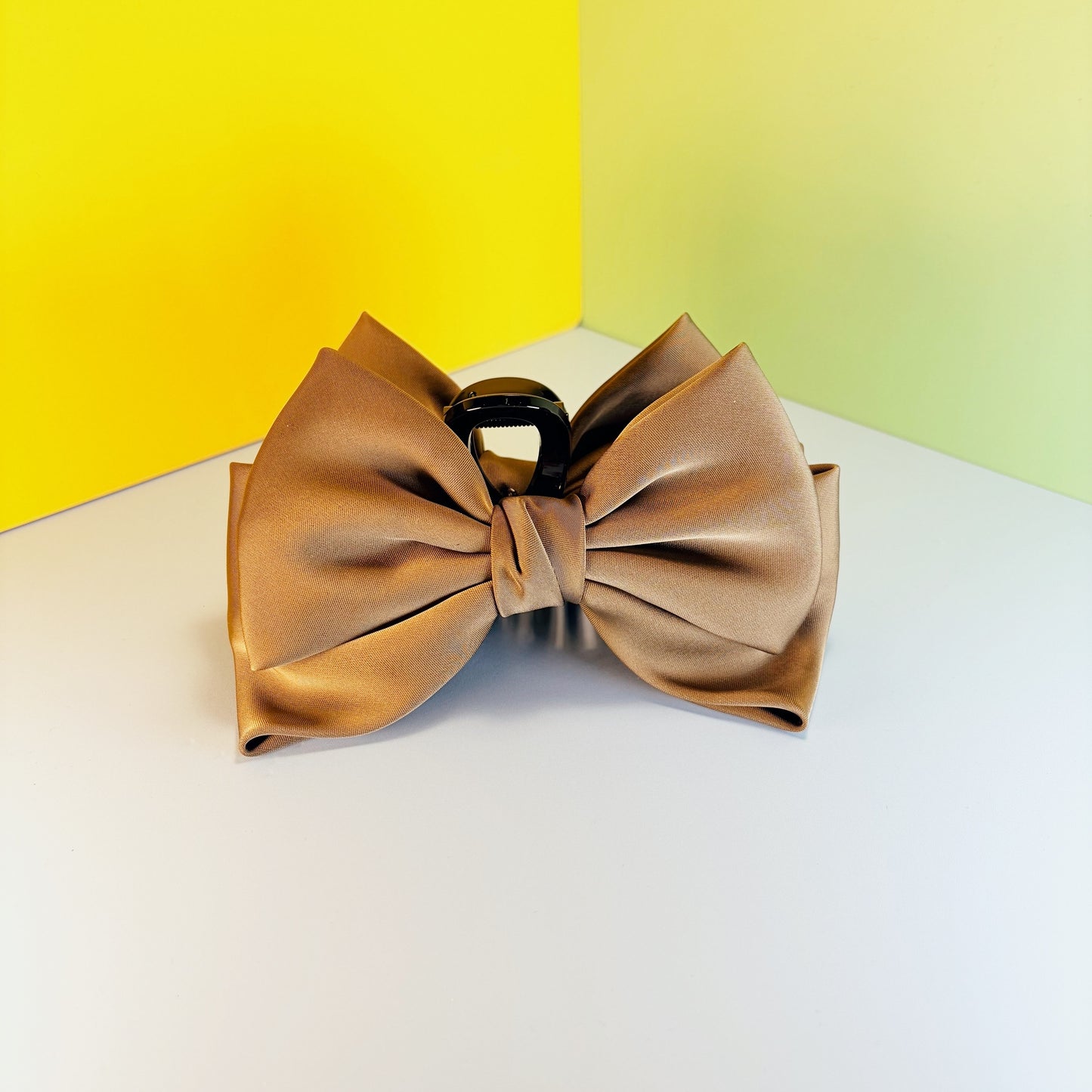 Soft Silk Bow Claw Clip