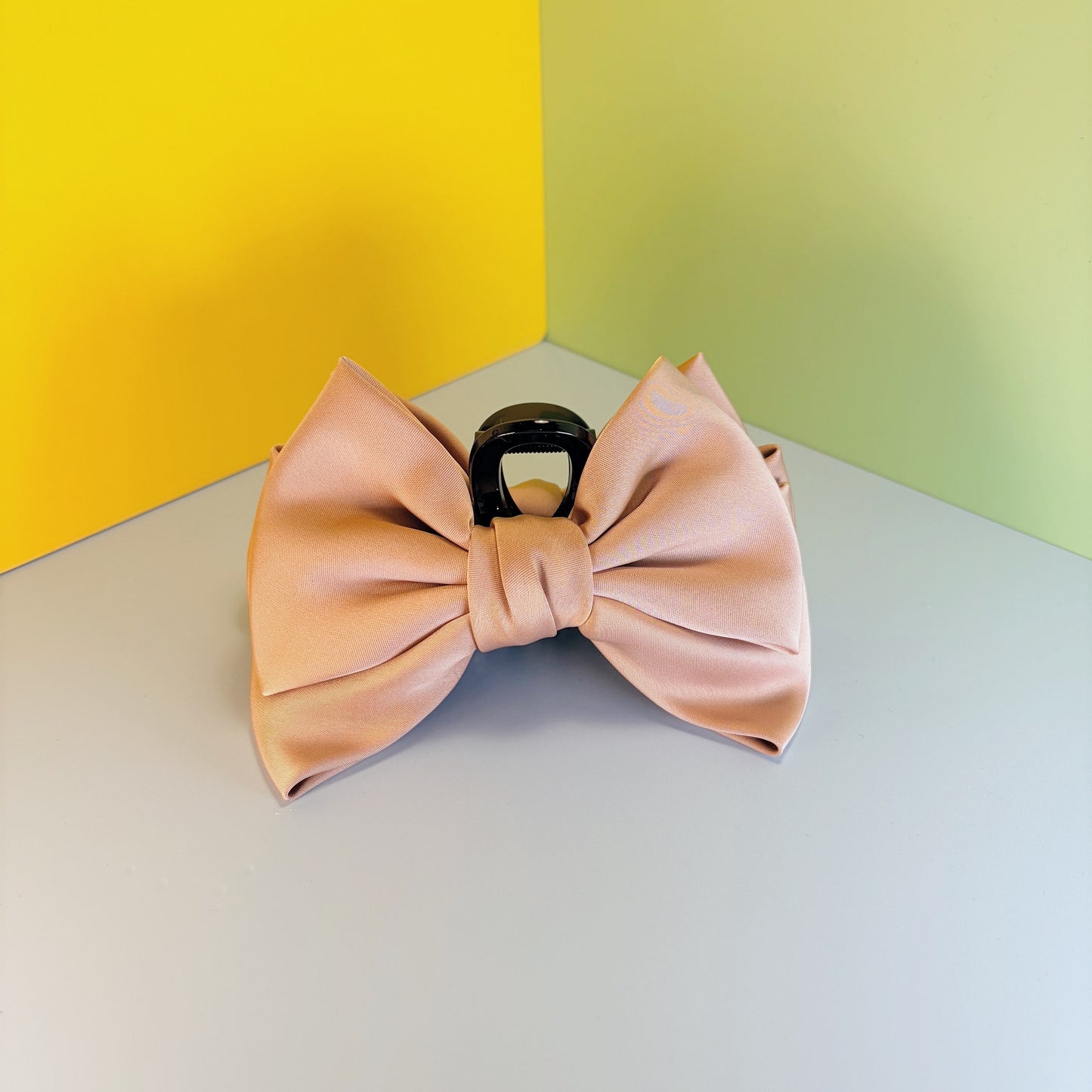 Soft Silk Bow Claw Clip